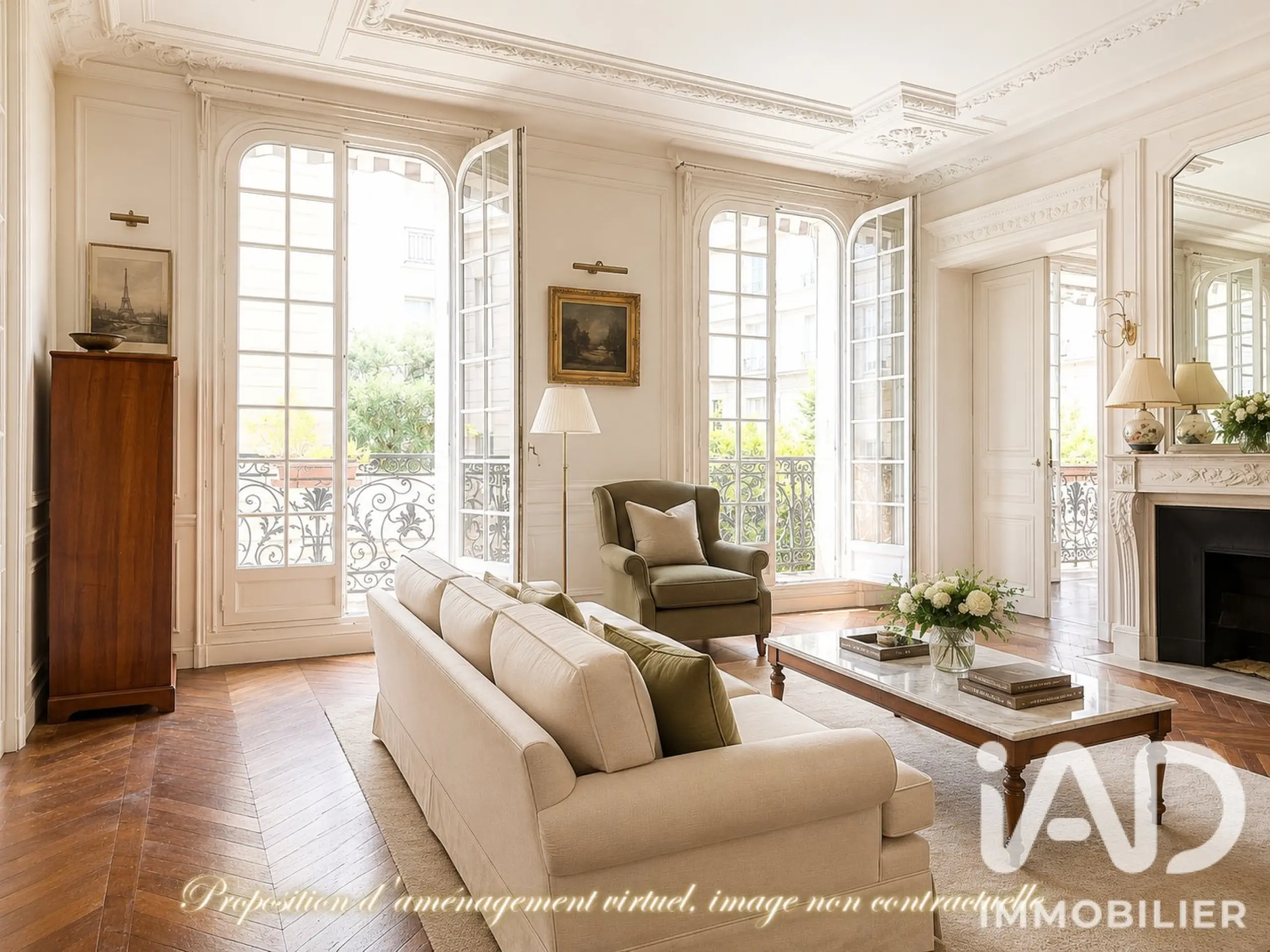 Appartement avec balcon à Paris 16ème — photo 1